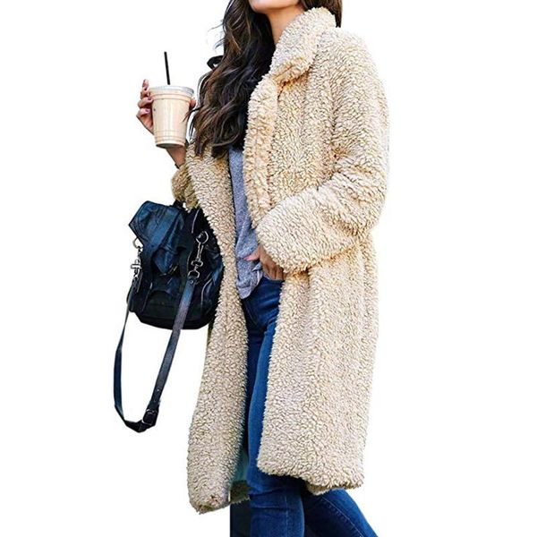 women's fur & faux yvyvlolo 2021 winter long coat woman women warm ladies teddy jacket female plush plus size outwear, Black
women's fur & faux yvyvlolo 2021 winter long coat woman women warm ladies teddy jacket female plush plus size outwear, Black