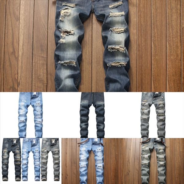 pfwfl men mens jeans cotton blend fit waist hole zipper hole decoration new spring long trousers distressed slim mid man jeans cut style, Black
pfwfl men mens jeans cotton blend fit waist hole zipper hole decoration new spring long trousers distressed slim mid man jeans cut style, Black