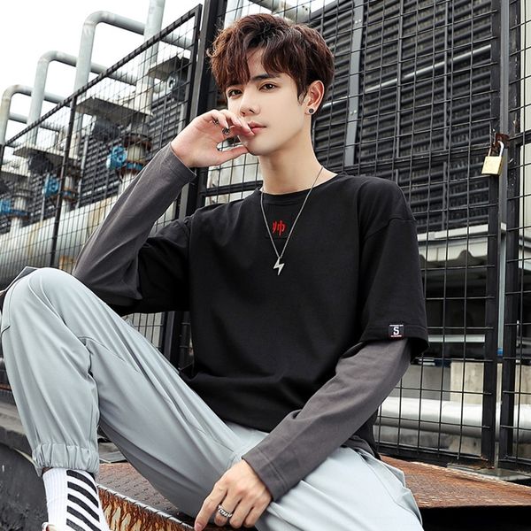 94ffa 2020 new men's long crew t-shirt loose neck pullover fashion letter sleeve oat print pullover teenagers yberq, Blue
94ffa 2020 new men's long crew t-shirt loose neck pullover fashion letter sleeve oat print pullover teenagers yberq, Blue
