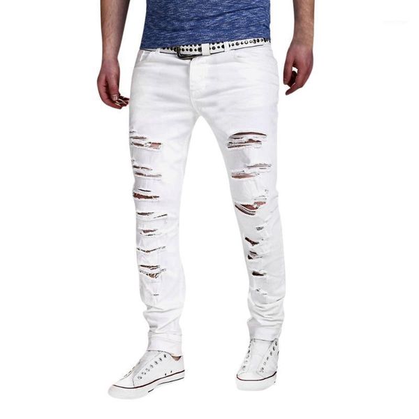 men's stretchy ripped skinny biker jeans destroyed taped slim fit denim pants broken punk pants homme hip hop jeans men 12.311, Black
men's stretchy ripped skinny biker jeans destroyed taped slim fit denim pants broken punk pants homme hip hop jeans men 12.311, Black