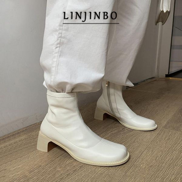 boots 2021 round toe thick heel ankle for women side zipper design short ladies concise fashion shoes autumn, Black
boots 2021 round toe thick heel ankle for women side zipper design short ladies concise fashion shoes autumn, Black
