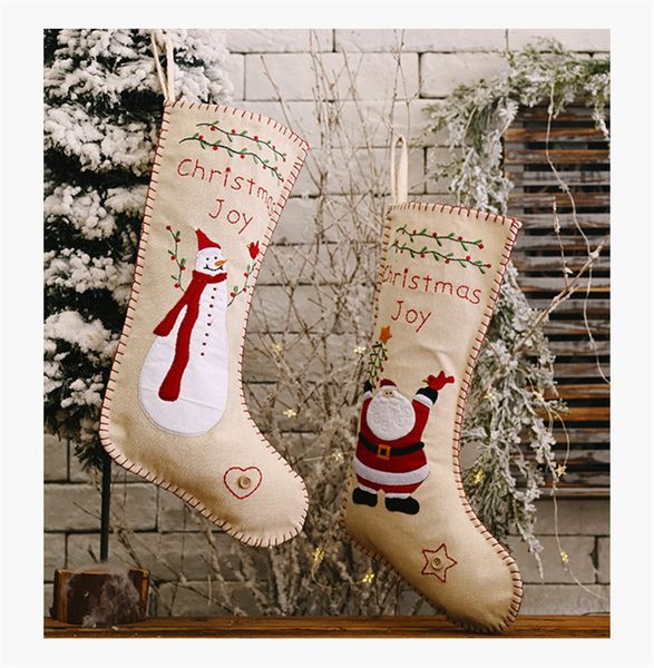child embroidery gift christmas 46*18cm candy burlap storage bag xmas decorative santa snowman hanging stocking mnjr
child embroidery gift christmas 46*18cm candy burlap storage bag xmas decorative santa snowman hanging stocking mnjr