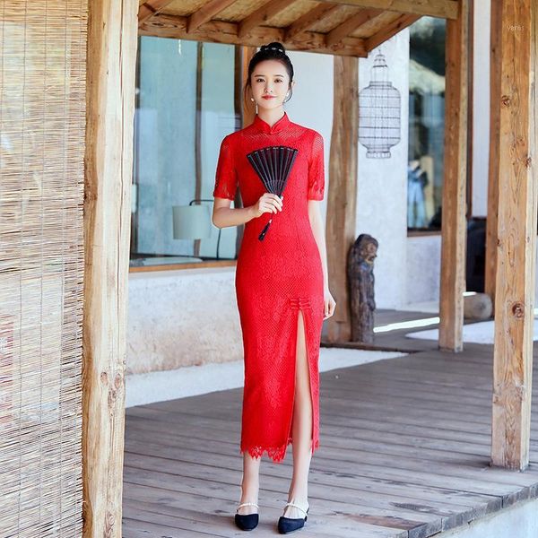 red plus size 3xl short sleeve classic women lace cheongsam elegant long qipao summer embroidery dress mandarin collar1
red plus size 3xl short sleeve classic women lace cheongsam elegant long qipao summer embroidery dress mandarin collar1