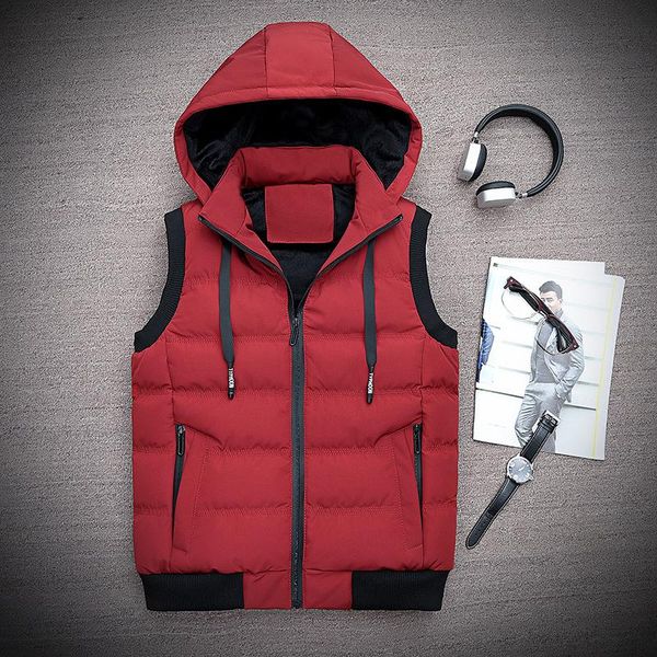 gilet homme autumn sleeveless jacket for men casual men coat fashion warm hooded male winter vest light plus size mens work vest, Black;white
gilet homme autumn sleeveless jacket for men casual men coat fashion warm hooded male winter vest light plus size mens work vest, Black;white