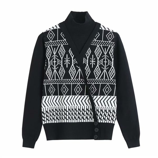 2021 new vintage female fake set of two fashion shirts ladies turtlenecks high streetwear women geometry pullovers 3rs9, White;black
2021 new vintage female fake set of two fashion shirts ladies turtlenecks high streetwear women geometry pullovers 3rs9, White;black