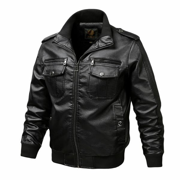 thoshine brand spring autumn winter men leather jackets motorcycle & biker male fashion pu leather cargo coats pockets plus size 201114, Black;brown
thoshine brand spring autumn winter men leather jackets motorcycle & biker male fashion pu leather cargo coats pockets plus size 201114, Black;brown