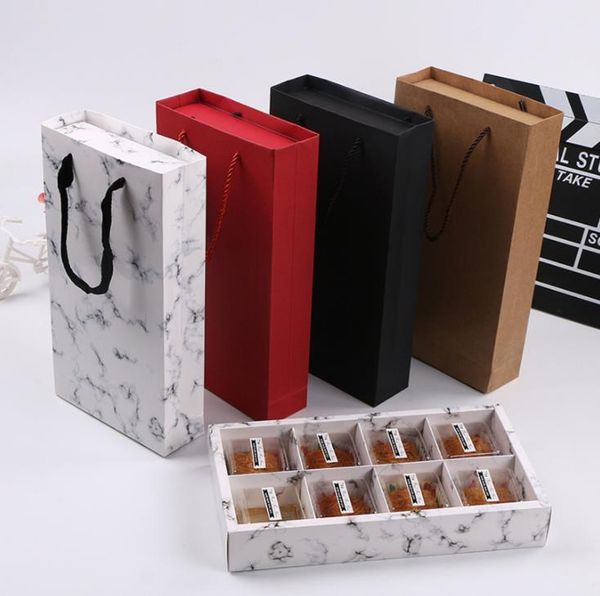 portable paper cake bag chocolate party cookies box gift bag with handle black/red/brown/marble color sn3641
portable paper cake bag chocolate party cookies box gift bag with handle black/red/brown/marble color sn3641