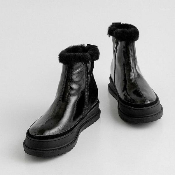 boots qzyerai brand women wool ankle winter warm short genuine leather office casual shoes woman flats platform1, Black
boots qzyerai brand women wool ankle winter warm short genuine leather office casual shoes woman flats platform1, Black