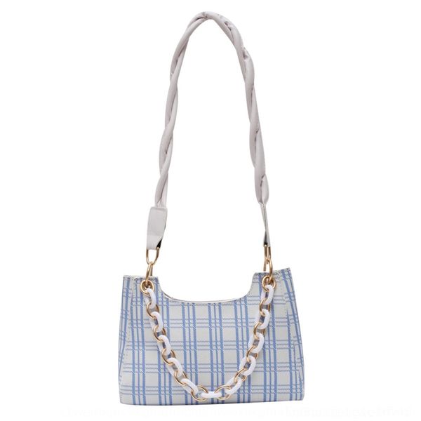 mxtjg girl 2020 summer new check bagversatile shoulder color contrast chain method stick armpit bag for women's portable shoulder bag f
mxtjg girl 2020 summer new check bagversatile shoulder color contrast chain method stick armpit bag for women's portable shoulder bag f