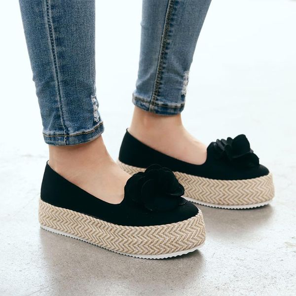 flower knot casual solid women loafers autumn slip on sneakers ladies flat platform shoes round toe spring footwear moccasins, Black
flower knot casual solid women loafers autumn slip on sneakers ladies flat platform shoes round toe spring footwear moccasins, Black