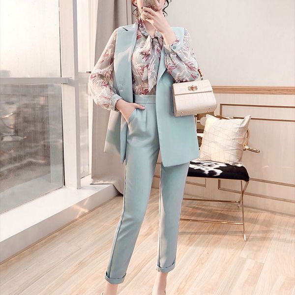 2021 new 3 pea conjunto de impresso chiffon blusa colete calas terno primavera vero senhora escritrio outfit qwdp, White
2021 new 3 pea conjunto de impresso chiffon blusa colete calas terno primavera vero senhora escritrio outfit qwdp, White
