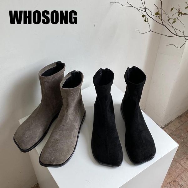 autumn women boots ladies flock ankle shoes woman fashion boots female black brand girls platform slip on shoes new
autumn women boots ladies flock ankle shoes woman fashion boots female black brand girls platform slip on shoes new