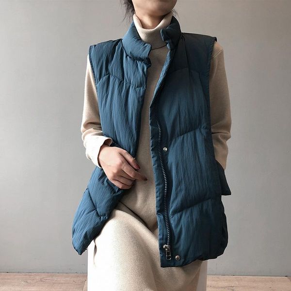 women's vests 2021 korea vintage cross chic sleeveless loose all match vest solid casual winter warm fresh plus coats, Black;white
women's vests 2021 korea vintage cross chic sleeveless loose all match vest solid casual winter warm fresh plus coats, Black;white