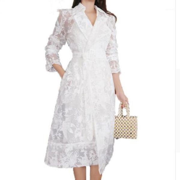 new lace trench coat for women autumn long sleeve belted flower embroidery long cardigans casual trench coat1, Tan;black
new lace trench coat for women autumn long sleeve belted flower embroidery long cardigans casual trench coat1, Tan;black