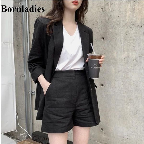 bornladies women blazer suit elegant office lady cotton and linen blazer+short pants suits 2 piece sets sunscreen clothing1, White;black
bornladies women blazer suit elegant office lady cotton and linen blazer+short pants suits 2 piece sets sunscreen clothing1, White;black