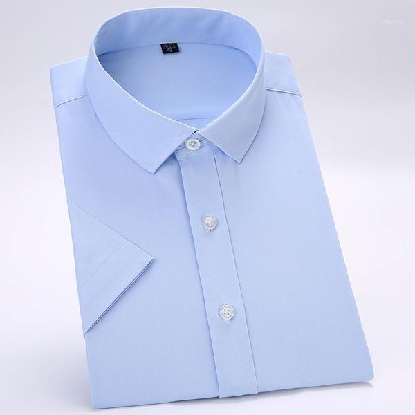 without chest pocket ) summer short sleeve solid plain easy care slim fit formal business men dress shirts1, White;black 
without chest pocket ) summer short sleeve solid plain easy care slim fit formal business men dress shirts1, White;black