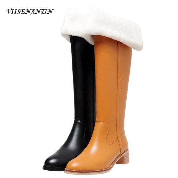 winter new style round-toe thick-heeled over-the-knee boots women's mid-heeled high-tube genuine leather wool knight boots, Black
winter new style round-toe thick-heeled over-the-knee boots women's mid-heeled high-tube genuine leather wool knight boots, Black