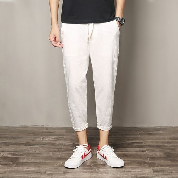 bvfoj 2020 cotton hemp summer pantscotton linen men's chinos casual jiufen korean fashion loose casual pants linen leg small pants teen, Blue
bvfoj 2020 cotton hemp summer pantscotton linen men's chinos casual jiufen korean fashion loose casual pants linen leg small pants teen, Blue