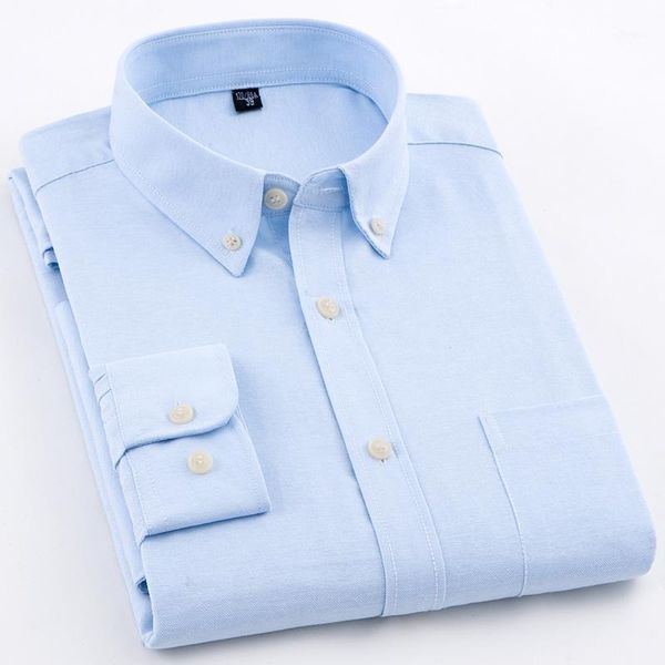 men's fashion long sleeve solid oxford shirt single patch pocket simple design casual standard-fit button-down collar shirts1, White;black
men's fashion long sleeve solid oxford shirt single patch pocket simple design casual standard-fit button-down collar shirts1, White;black