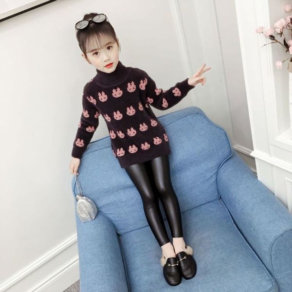 new cartoon thickened mink cashmere sweater for autumn and winter 2020, Blue 
new cartoon thickened mink cashmere sweater for autumn and winter 2020, Blue