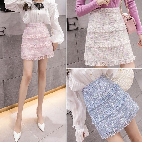 2021 new tall of wool fringe winter and fall short a line skirt with borla y404 ntho, Black
2021 new tall of wool fringe winter and fall short a line skirt with borla y404 ntho, Black