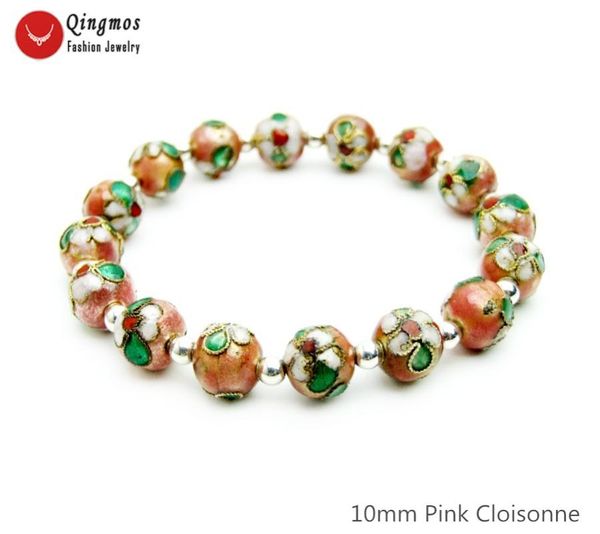 qingmos fashion cloisonne bracelet for women with 10mm round pink cloisonne beads bracelet jewelry 7.5'' china feature bra466, Black
qingmos fashion cloisonne bracelet for women with 10mm round pink cloisonne beads bracelet jewelry 7.5'' china feature bra466, Black