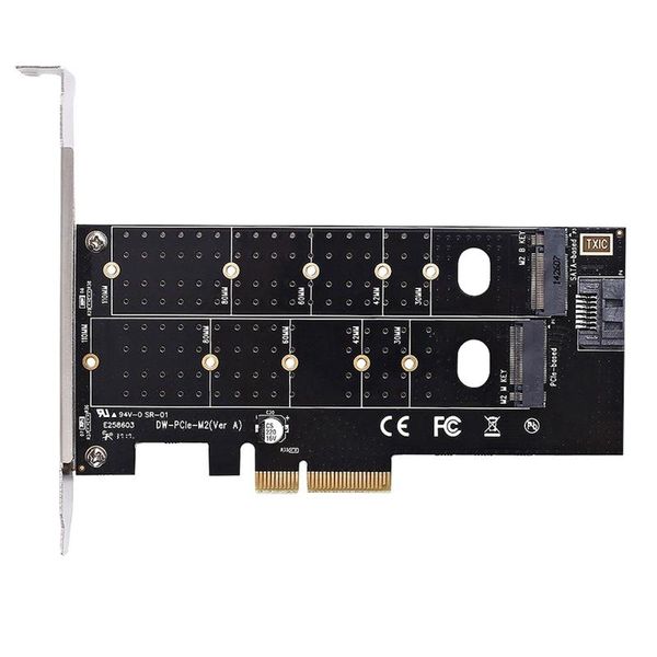computer cables & connectors dual m.2 pcie adapter, m2 ssd nvme (m key) or sata (b 22110 2280 2260 2242 2230 to pci-e 3.0 x 4 host controlle
computer cables & connectors dual m.2 pcie adapter, m2 ssd nvme (m key) or sata (b 22110 2280 2260 2242 2230 to pci-e 3.0 x 4 host controlle