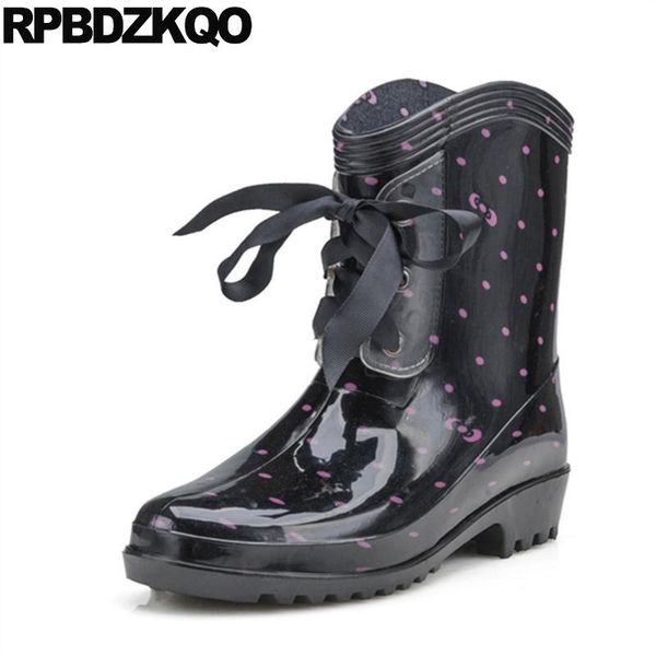 boots rainboots flat short waterproof round toe 2021 shoes lace up ankle black chinese ladies female fashion
boots rainboots flat short waterproof round toe 2021 shoes lace up ankle black chinese ladies female fashion