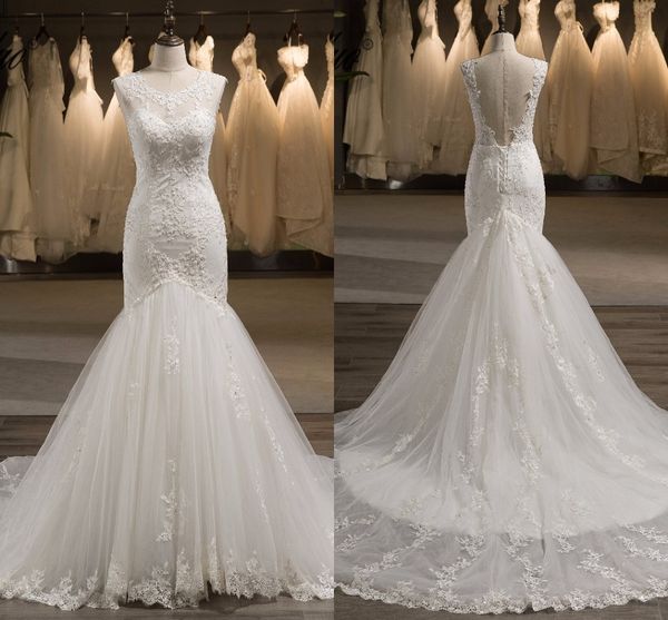 classic mermaid wedding dresses lace 2021 v open back sheer cap sleeve jewel applique beaded sequins bridal dress womens party bride, White
classic mermaid wedding dresses lace 2021 v open back sheer cap sleeve jewel applique beaded sequins bridal dress womens party bride, White