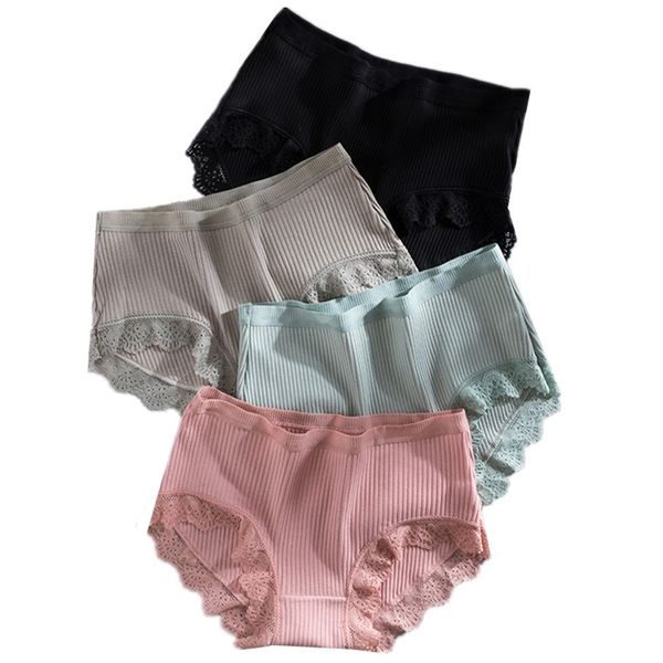 3pcs/lot cotton panties plus size women underwear lace edge striped briefs breathable panty lady mid-waist seamless underpants 201112, Black;pink
3pcs/lot cotton panties plus size women underwear lace edge striped briefs breathable panty lady mid-waist seamless underpants 201112, Black;pink