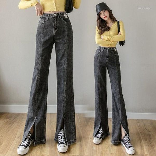 women's jeans high waist denim flared pants for women 2021 autumn and winter slimming high-rise tight split design women's trouser, Blue
women's jeans high waist denim flared pants for women 2021 autumn and winter slimming high-rise tight split design women's trouser, Blue