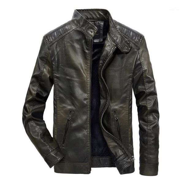 men's autumn winter warm zipper men's jacket faux leather standing collar long slim jackets coat new 2019 casual jackets1, Black;brown
men's autumn winter warm zipper men's jacket faux leather standing collar long slim jackets coat new 2019 casual jackets1, Black;brown