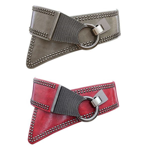 2020wholesale fashion punk rocker wide belts for women elastic wide european style women belts metal round buckle, Black;brown
2020wholesale fashion punk rocker wide belts for women elastic wide european style women belts metal round buckle, Black;brown
