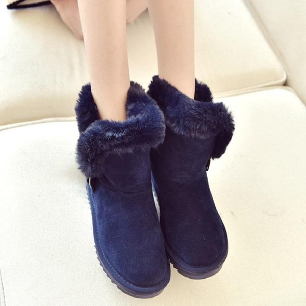 women's boots ankle 2020 winter rubber bottom round metal buckle cuffed snow boots suede plus velvet flat students, Black
women's boots ankle 2020 winter rubber bottom round metal buckle cuffed snow boots suede plus velvet flat students, Black