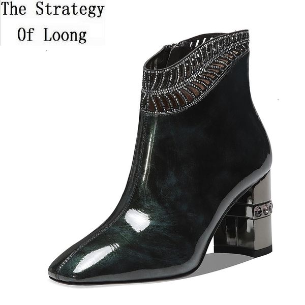 bootswinter's new round rectangular cowhide boots with crystal heels, and high heels are suitable for discount luxury women's boot, Black
bootswinter's new round rectangular cowhide boots with crystal heels, and high heels are suitable for discount luxury women's boot, Black