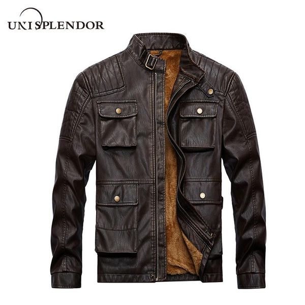 men's fur & faux 2021 winter thicken men leather jacket cool thicking warm man streetwears male locomotive clothing yn10557, Black
men's fur & faux 2021 winter thicken men leather jacket cool thicking warm man streetwears male locomotive clothing yn10557, Black