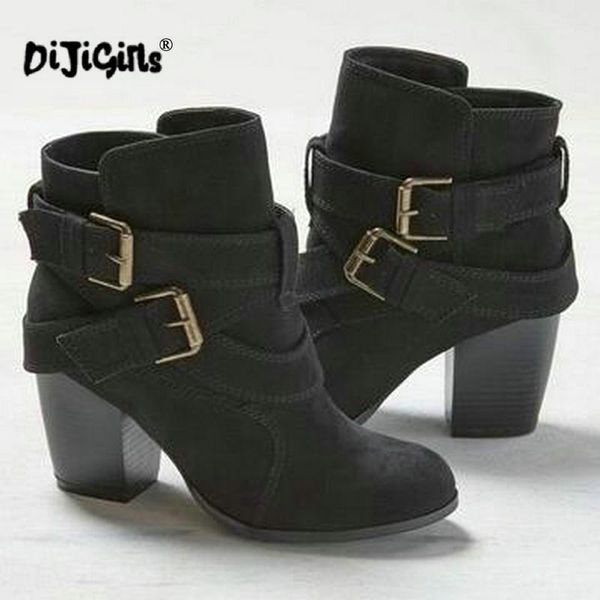 boots brand autumn winter shoes women high heel fashion female ankle hard outside working drop 1, Black
boots brand autumn winter shoes women high heel fashion female ankle hard outside working drop 1, Black