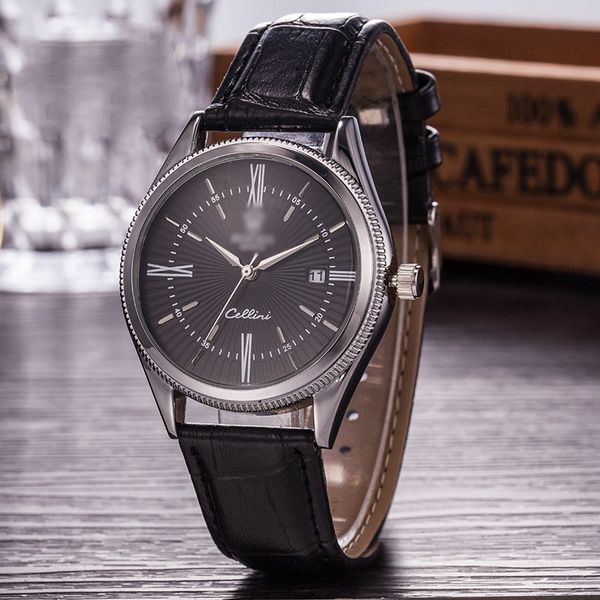 luxury stainless steel quartz watch leather strap men wristwatches multifunctional dial with calendar, Slivery;brown
luxury stainless steel quartz watch leather strap men wristwatches multifunctional dial with calendar, Slivery;brown