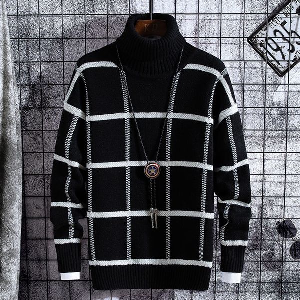 2021 new sweater clothes winter thick mens plaid sweaters fashion classic turtleneck men pullover warm pull homme oy92, White;black
2021 new sweater clothes winter thick mens plaid sweaters fashion classic turtleneck men pullover warm pull homme oy92, White;black