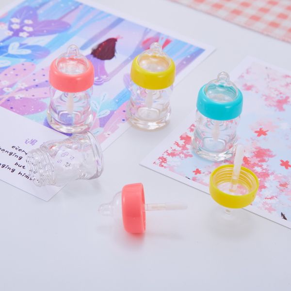 nipple bottle lip gloss tube plastic transparent multi color lipstick lipglaze labial tube empty container cosmetic bag 1 6xm l2
nipple bottle lip gloss tube plastic transparent multi color lipstick lipglaze labial tube empty container cosmetic bag 1 6xm l2