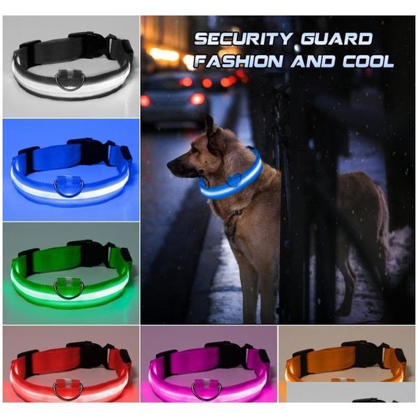 nylon led pet dog collar night safety flashing glow in the dark dog leash dogs luminous fluorescent collars pet supplies bcjol
nylon led pet dog collar night safety flashing glow in the dark dog leash dogs luminous fluorescent collars pet supplies bcjol