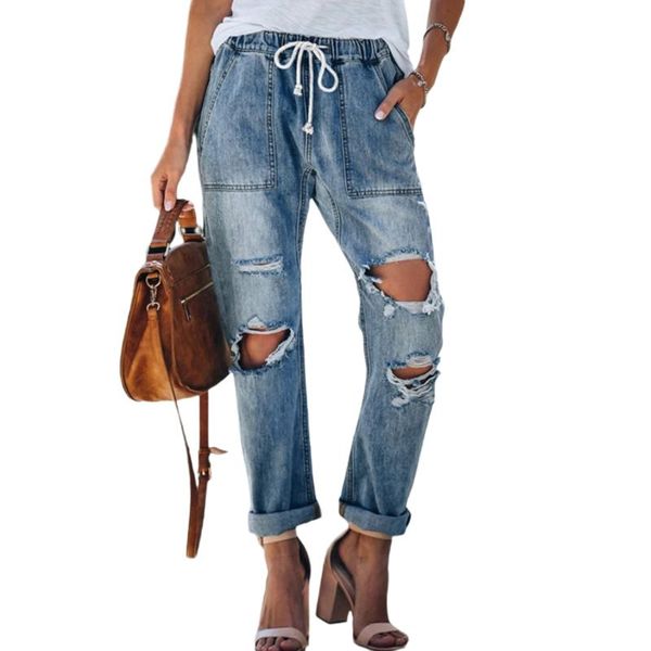 women's jeans harem pants vintage high waist boyfriendsripped full length mom cowboy denim vaqueros mujer, Blue
women's jeans harem pants vintage high waist boyfriendsripped full length mom cowboy denim vaqueros mujer, Blue