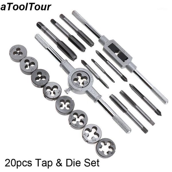 20pcs hand tools tap and die set adjustable wrench nut bolt screw thread metric tap and dies cutting tapping tool kit m3 m61
20pcs hand tools tap and die set adjustable wrench nut bolt screw thread metric tap and dies cutting tapping tool kit m3 m61
