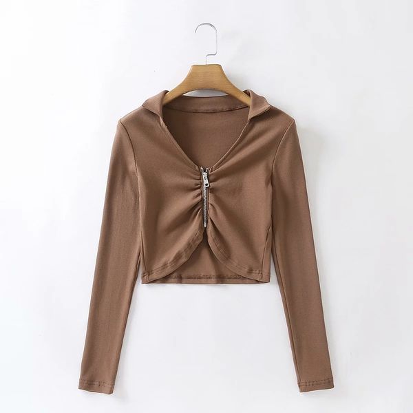 2021 new fold midriff long-sleeved t-shirt female 21 women's movement, cultivate morality spring elastic brief paragraph coat 47t3, White
2021 new fold midriff long-sleeved t-shirt female 21 women's movement, cultivate morality spring elastic brief paragraph coat 47t3, White