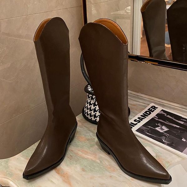 women 2020 ins luxury 5cm high heels wedges long riding boots designer beige heels western cowboy boots winter thigh high, Black
women 2020 ins luxury 5cm high heels wedges long riding boots designer beige heels western cowboy boots winter thigh high, Black