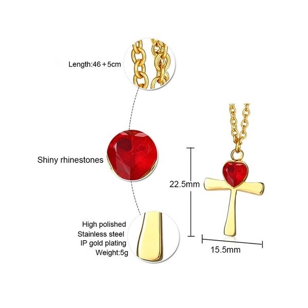 fxm b4 stainless steel necklace sell popular single women 22mm red cross lover gift women jewelry 201013, Silver
fxm b4 stainless steel necklace sell popular single women 22mm red cross lover gift women jewelry 201013, Silver