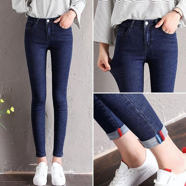 high waist skinny jeans for women fashion boyfriend vintage slim fit crimping ankle length denim pencil pants plus size1, Blue
high waist skinny jeans for women fashion boyfriend vintage slim fit crimping ankle length denim pencil pants plus size1, Blue