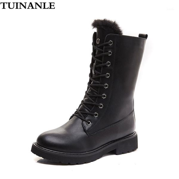 tuinanle genuine leather snow boots winter warm plush shoes woman mid-calf botas mujer pigskin rubber ladies platform booties1, Black
tuinanle genuine leather snow boots winter warm plush shoes woman mid-calf botas mujer pigskin rubber ladies platform booties1, Black