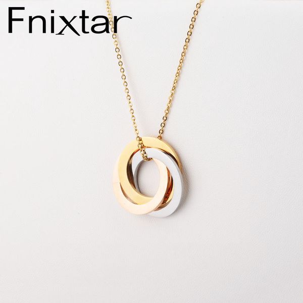 fnixtar three interlocking hallow round trinity necklace stainless steel tricolor three circle pendant necklace10pcs/lot 0927, Silver
fnixtar three interlocking hallow round trinity necklace stainless steel tricolor three circle pendant necklace10pcs/lot 0927, Silver