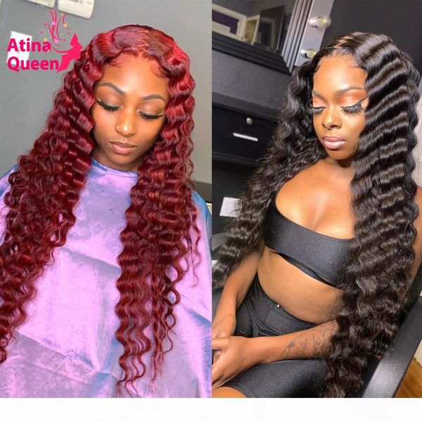 13x6 deep wave invisible transparent hd lace wig pre plucked remy 99j burgundy undetectable lace front human hair wigs for women, Black
13x6 deep wave invisible transparent hd lace wig pre plucked remy 99j burgundy undetectable lace front human hair wigs for women, Black